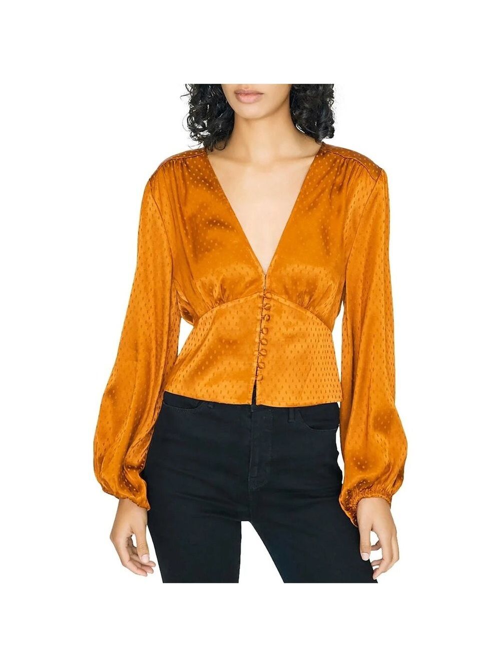 J Crew Top V Neck Dress Shirt Blouse Evening Wear